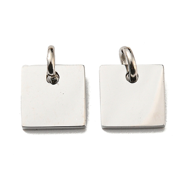 PandaHall 304 Stainless Steel Stamping Blank Tag Charms, with Jump Ring, Square Charm, Stainless Steel Color, 8x8x1.5mm, Hole: 3mm 304...
PandaHall 304 Stainless Steel Stamping Blank Tag Charms, with Jump Ring, Square Charm, Stainless Steel Color, 8x8x1.5mm, Hole: 3mm 304...