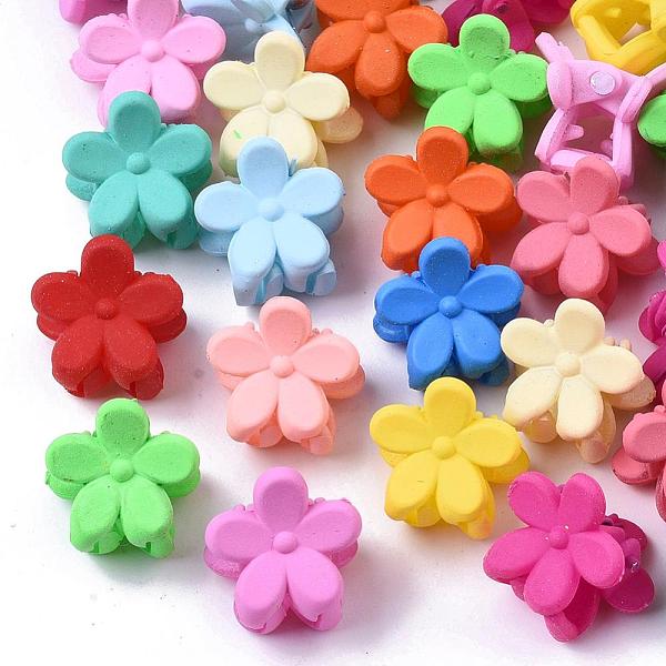 PandaHall Kids Hair Accessories, Spray Painted Acrylic Claw Hair Clips, Flower, Mixed Color, 15x13mm Plastic Multicolor
PandaHall Kids Hair Accessories, Spray Painted Acrylic Claw Hair Clips, Flower, Mixed Color, 15x13mm Plastic Multicolor
