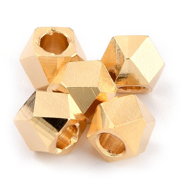 PandaHall Brass Spacer Beads, Long-Lasting Plated, Faceted Column, Real 24K Gold Plated, 4x4~5mm, Hole: 2mm Brass Column
PandaHall Brass Spacer Beads, Long-Lasting Plated, Faceted Column, Real 24K Gold Plated, 4x4~5mm, Hole: 2mm Brass Column