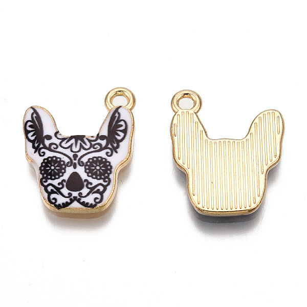 PandaHall Rack Plating Alloy Enamel Pendants, Cadmium Free & Nickel Free & Lead Free, Light Gold, Dog, Coconut Brown, 19x15x2mm, Hole: 1.6mm...
PandaHall Rack Plating Alloy Enamel Pendants, Cadmium Free & Nickel Free & Lead Free, Light Gold, Dog, Coconut Brown, 19x15x2mm, Hole: 1.6mm...