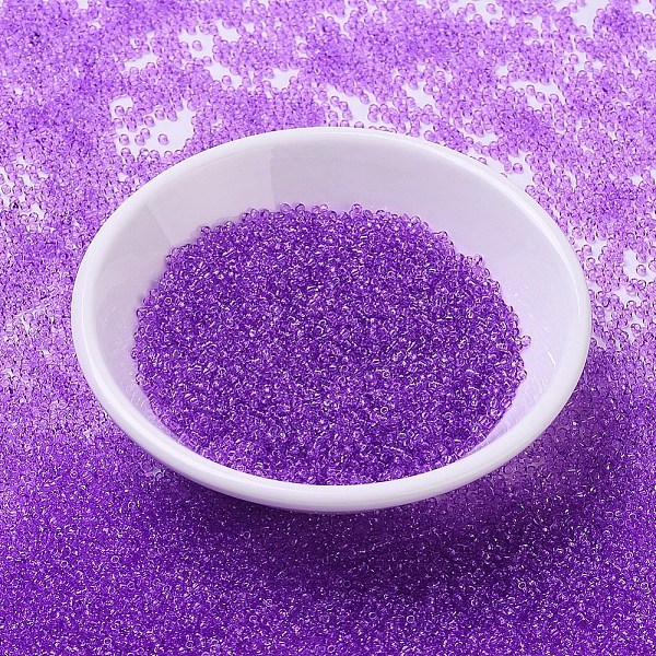 PandaHall MIYUKI Round Rocailles Beads, Japanese Seed Beads, (RR1313) Dyed Transparent BlueViolet, 11/0, 2x1.3mm, Hole: 0.8mm, about..., Purple
PandaHall MIYUKI Round Rocailles Beads, Japanese Seed Beads, (RR1313) Dyed Transparent BlueViolet, 11/0, 2x1.3mm, Hole: 0.8mm, about..., Purple