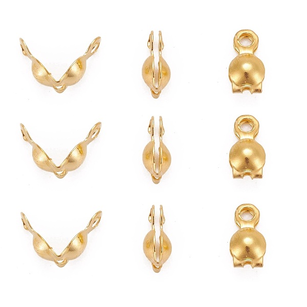 PandaHall Brass Bead Tips, Calotte Ends, Clamshell Knot Cover, Golden, 7x4mm, Hole: 1mm Brass
PandaHall Brass Bead Tips, Calotte Ends, Clamshell Knot Cover, Golden, 7x4mm, Hole: 1mm Brass