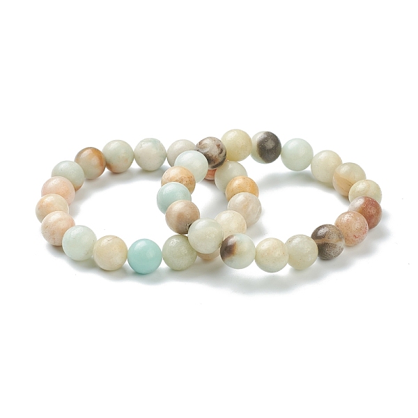 PandaHall Natural Amazonite Beaded Stretch Bracelets, Round, Beads: 10~10.5mm, Inner Diameter: 2 inch(5.15cm) Amazonite
PandaHall Natural Amazonite Beaded Stretch Bracelets, Round, Beads: 10~10.5mm, Inner Diameter: 2 inch(5.15cm) Amazonite
