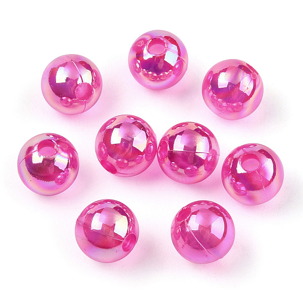 PandaHall Transparent Acrylic Beads, AB Colors Plated, Round, Camellia, 8mm, Hole: 2mm, about 2100pcs/500g Acrylic Round Pink
PandaHall Transparent Acrylic Beads, AB Colors Plated, Round, Camellia, 8mm, Hole: 2mm, about 2100pcs/500g Acrylic Round Pink