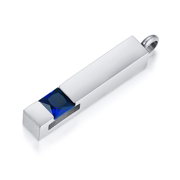 PandaHall Openable Stainless Steel Memorial Urn Ashes Pendants, with Cubic Zirconia, Cuboid, Stainless Steel Color, 38x6mm Stainless..., Blue
PandaHall Openable Stainless Steel Memorial Urn Ashes Pendants, with Cubic Zirconia, Cuboid, Stainless Steel Color, 38x6mm Stainless..., Blue