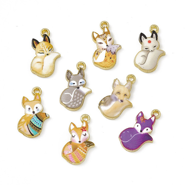 PandaHall Painted Alloy Pendants, Fox Charm, Cadmium Free & Nickel Free & Lead Free, Golden, Mixed Color, 19.5x11.5x2mm, Hole: 1.5mm Alloy..., Multicolor
PandaHall Painted Alloy Pendants, Fox Charm, Cadmium Free & Nickel Free & Lead Free, Golden, Mixed Color, 19.5x11.5x2mm, Hole: 1.5mm Alloy..., Multicolor