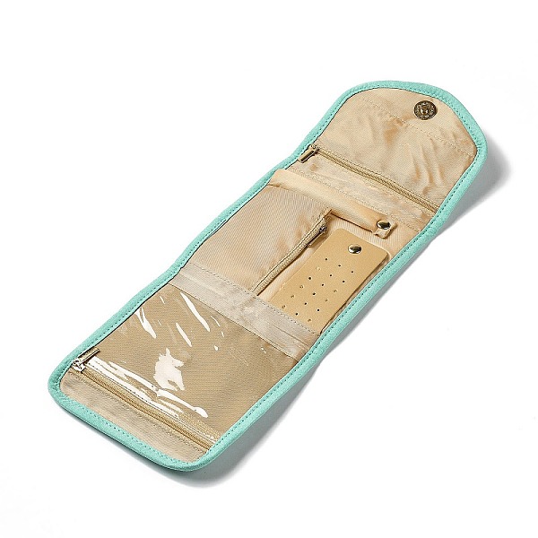 PandaHall Polyester Travel Folding Clutch Bag, Jewelry Roll, with Magnetic Snap Clasps, Rectangle, Turquoise, 15.4x14.1x1.45cm Polyester..., Green
PandaHall Polyester Travel Folding Clutch Bag, Jewelry Roll, with Magnetic Snap Clasps, Rectangle, Turquoise, 15.4x14.1x1.45cm Polyester..., Green