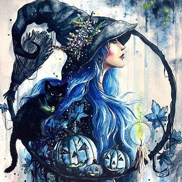 PandaHall DIY Halloween Theme Diamond Painting Kits, including Resin Rhinestones, Diamond Sticky Pen, Tray Plate and Glue Clay, Witch...
PandaHall DIY Halloween Theme Diamond Painting Kits, including Resin Rhinestones, Diamond Sticky Pen, Tray Plate and Glue Clay, Witch...