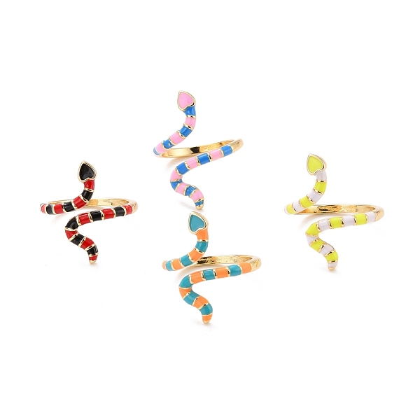 PandaHall Snake Wrap Enamel Cuff Ring for Women, Real 18K Gold Plated Brass Punk Style Animal Open Ring, Cadmium Free & Lead Free, Mixed..., Multicolor
PandaHall Snake Wrap Enamel Cuff Ring for Women, Real 18K Gold Plated Brass Punk Style Animal Open Ring, Cadmium Free & Lead Free, Mixed..., Multicolor