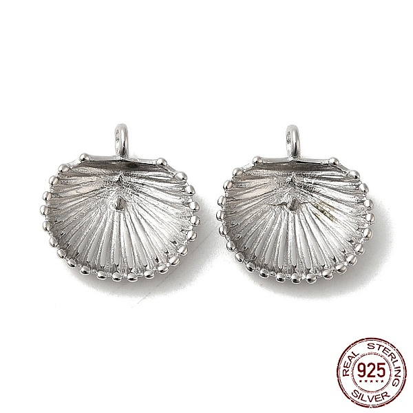 PandaHall Rhodium Plated 925 Sterling Silver Charms, Shell Charm, with S925 Stamp, Real Platinum Plated, 11.5x11x3mm, Hole: 1.4mm, Pin...
PandaHall Rhodium Plated 925 Sterling Silver Charms, Shell Charm, with S925 Stamp, Real Platinum Plated, 11.5x11x3mm, Hole: 1.4mm, Pin...