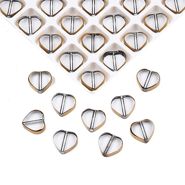 PandaHall 504Pcs Electroplated Glass Beads, Edge Plated, Heart, Dark Goldenrod, 8x8x2mm, Hole: 0.9mm Glass Heart
PandaHall 504Pcs Electroplated Glass Beads, Edge Plated, Heart, Dark Goldenrod, 8x8x2mm, Hole: 0.9mm Glass Heart