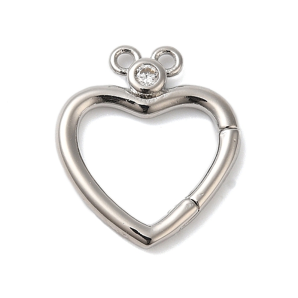 PandaHall Rack Plating Brass Pendants, Cadmium Free & Lead Free, Long-Lasting Plated, Heart, Platinum, 17.5x15x2.2mm, Hole: 1.2mm Brass...
PandaHall Rack Plating Brass Pendants, Cadmium Free & Lead Free, Long-Lasting Plated, Heart, Platinum, 17.5x15x2.2mm, Hole: 1.2mm Brass...