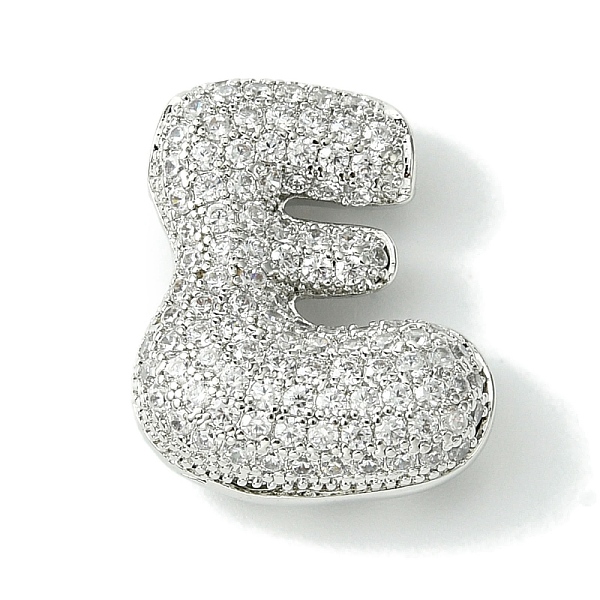 PandaHall Rack Plating Brass Cubic Zirconia Pendants, Cadmium Free & Lead Free, Long-Lasting Plated, Alphabet, Letter E, 22x18x8mm, Hole..., Clear
PandaHall Rack Plating Brass Cubic Zirconia Pendants, Cadmium Free & Lead Free, Long-Lasting Plated, Alphabet, Letter E, 22x18x8mm, Hole..., Clear