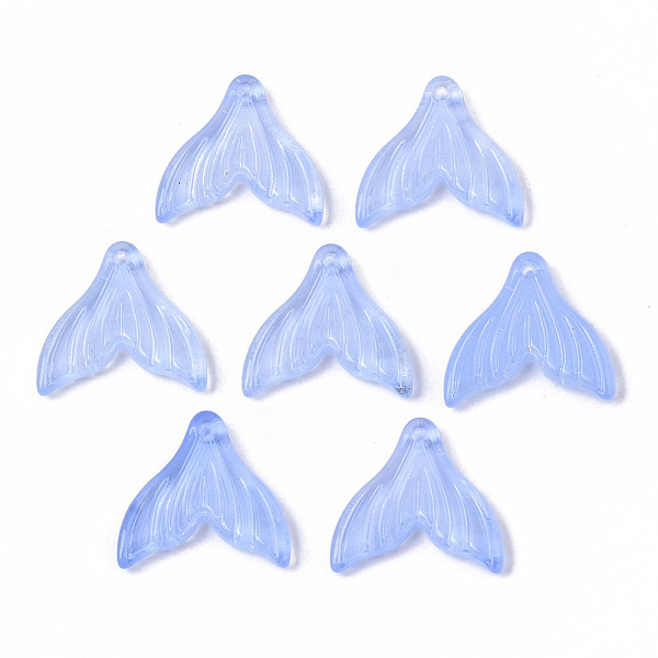 PandaHall Transparent Spray Painted Glass Pendants, Mermaid Fishtail, Light Sky Blue, 19x19.5x3.5mm, Hole: 1.2mm Glass Fish Blue
PandaHall Transparent Spray Painted Glass Pendants, Mermaid Fishtail, Light Sky Blue, 19x19.5x3.5mm, Hole: 1.2mm Glass Fish Blue