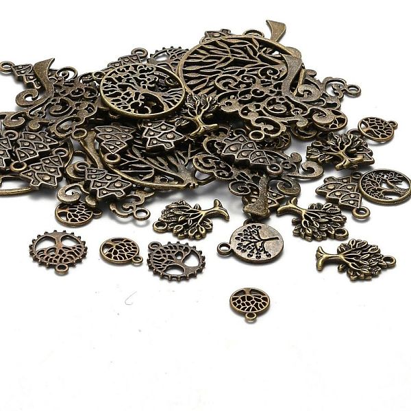 PandaHall Tibetan Style Alloy Pendants, Nickel Free, Tree, Antique Bronze, 12~79x10~61x1~5mm, Hole: 1.5~5mm Alloy Tree
PandaHall Tibetan Style Alloy Pendants, Nickel Free, Tree, Antique Bronze, 12~79x10~61x1~5mm, Hole: 1.5~5mm Alloy Tree