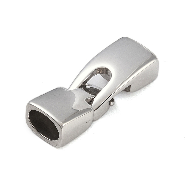 PandaHall 316 Stainless Steel Snap Lock Clasps, Stainless Steel Color, 35x13x9mm, Hole: 10x6mm 316 Surgical Stainless Steel
PandaHall 316 Stainless Steel Snap Lock Clasps, Stainless Steel Color, 35x13x9mm, Hole: 10x6mm 316 Surgical Stainless Steel