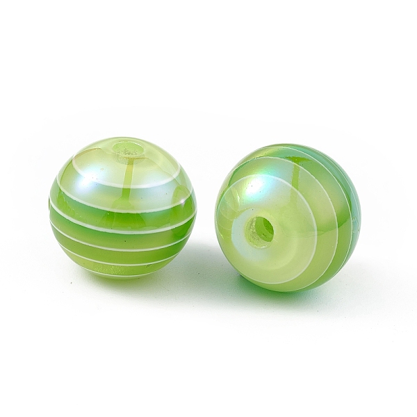 PandaHall UV Plating Rainbow Iridescent Resin Beads, Round, Light Green, 16x15mm, Hole: 3mm Resin Round
PandaHall UV Plating Rainbow Iridescent Resin Beads, Round, Light Green, 16x15mm, Hole: 3mm Resin Round