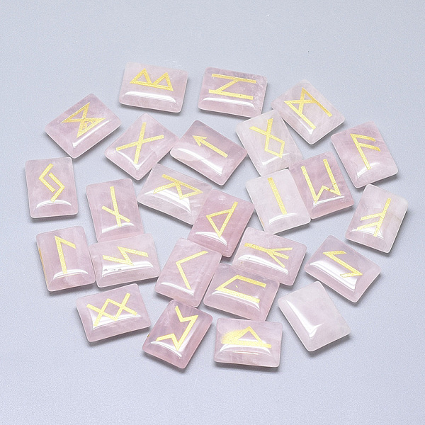 PandaHall Natural Rose Quartz Cabochons, Rectangle with Runes/Futhark/Futhorc, 20x15x6mm, 25pcs/set Rose Quartz Rectangle
PandaHall Natural Rose Quartz Cabochons, Rectangle with Runes/Futhark/Futhorc, 20x15x6mm, 25pcs/set Rose Quartz Rectangle