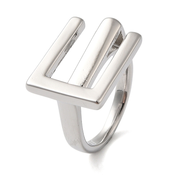 PandaHall Brass Letter E Geometric Open Cuff Rings for Women, Platinum, 13mm, Inner Diameter: 16mm Brass Letter E
PandaHall Brass Letter E Geometric Open Cuff Rings for Women, Platinum, 13mm, Inner Diameter: 16mm Brass Letter E