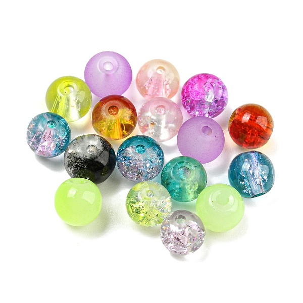 PandaHall Glass Beads, Round, Transparent Crackle/Frosted, Mixed Style, Mixed Color, 6x5.5mm, Hole: 1.2~1.4mm, about 1818Pcs/500g Glass..., Multicolor
PandaHall Glass Beads, Round, Transparent Crackle/Frosted, Mixed Style, Mixed Color, 6x5.5mm, Hole: 1.2~1.4mm, about 1818Pcs/500g Glass..., Multicolor
