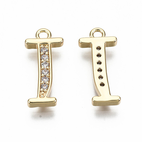 PandaHall Brass Micro Pave Clear Cubic Zirconia Pendants, Nickel Free, Real 18K Gold Plated, Word, Letter.I, 17x7.5x2mm, Hole: 1.5mm...
PandaHall Brass Micro Pave Clear Cubic Zirconia Pendants, Nickel Free, Real 18K Gold Plated, Word, Letter.I, 17x7.5x2mm, Hole: 1.5mm...
