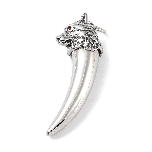 PandaHall Openable 316 Surgical Stainless Steel Urn Ashes Big Pendants, with Rhinestone and Jump Ring, Wolf Tooth Charm, Antique Silver...
PandaHall Openable 316 Surgical Stainless Steel Urn Ashes Big Pendants, with Rhinestone and Jump Ring, Wolf Tooth Charm, Antique Silver...