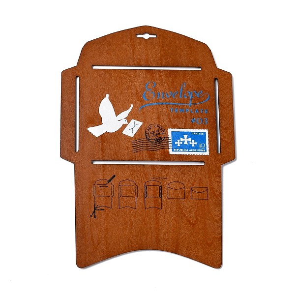 PandaHall Retro Style DIY Envelope Template, Wooden Envelope Stencil, for Large-sized Rectangular Envelope Making, Sienna, 28x19.5x0.3cm..., Brown
PandaHall Retro Style DIY Envelope Template, Wooden Envelope Stencil, for Large-sized Rectangular Envelope Making, Sienna, 28x19.5x0.3cm..., Brown