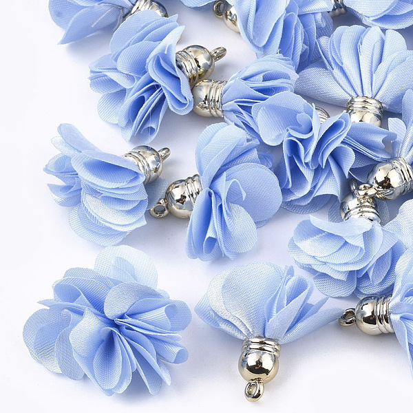 PandaHall Cloth Pendants, with CCB Plastic, 6-Petal, Flower, Golden, Cornflower Blue, 26~27x17~28mm, Hole: 1.6mm Cloth Flower Blue
PandaHall Cloth Pendants, with CCB Plastic, 6-Petal, Flower, Golden, Cornflower Blue, 26~27x17~28mm, Hole: 1.6mm Cloth Flower Blue