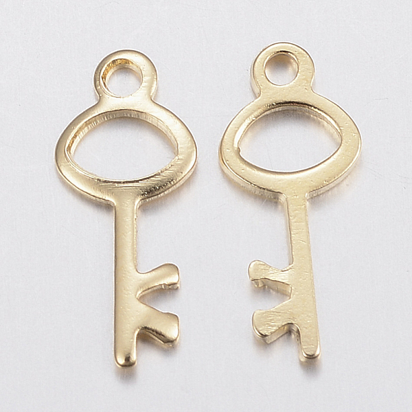 PandaHall 304 Stainless Steel Charms, Key, Golden, 15x6x1mm, Hole: 1.5mm 304 Stainless Steel Key
PandaHall 304 Stainless Steel Charms, Key, Golden, 15x6x1mm, Hole: 1.5mm 304 Stainless Steel Key
