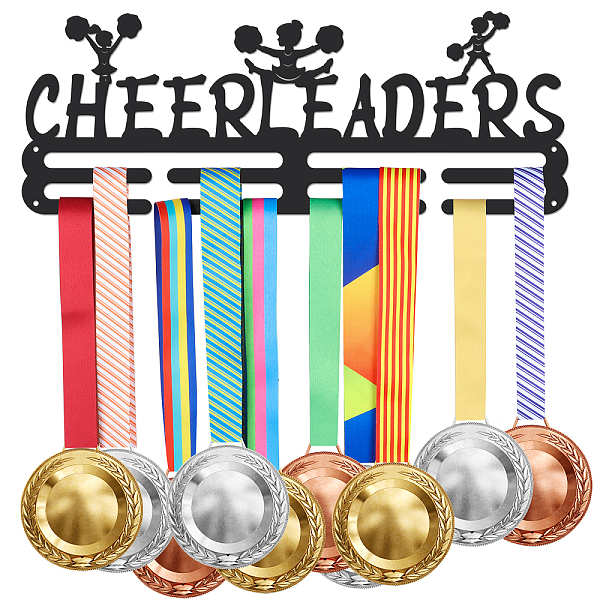 PandaHall Fashion Iron Medal Hanger Holder Display Wall Rack, with Screws, Cheerleader Pattern, 150x400mm Iron Sports
PandaHall Fashion Iron Medal Hanger Holder Display Wall Rack, with Screws, Cheerleader Pattern, 150x400mm Iron Sports