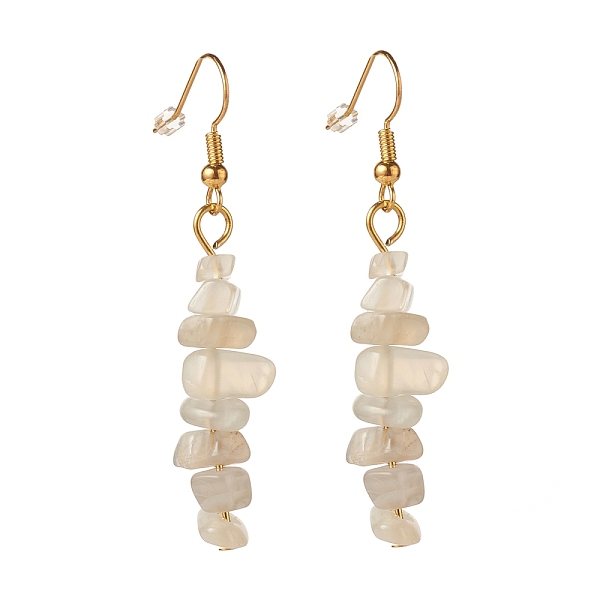PandaHall Natural White Moonstone Chip Beaded Dangle Earrings, Gemstone Drop Earrings for Women, Brass Jewelry, Golden, 50~54x7~11.5x5~8mm...
PandaHall Natural White Moonstone Chip Beaded Dangle Earrings, Gemstone Drop Earrings for Women, Brass Jewelry, Golden, 50~54x7~11.5x5~8mm...
