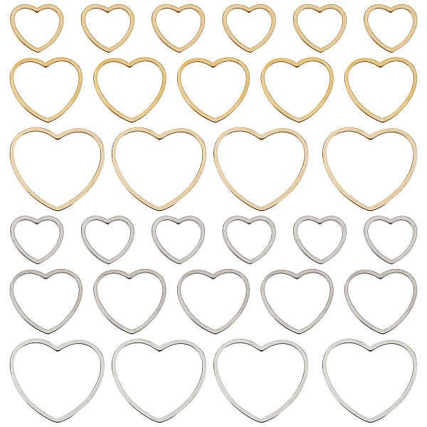 PandaHall SUNNYCLUE 1 Box 60Pcs 3 Size Heart Connector Charms 304 Stainless Steel Love Charm Open Bezels Frame Romantic Link Charm for...
PandaHall SUNNYCLUE 1 Box 60Pcs 3 Size Heart Connector Charms 304 Stainless Steel Love Charm Open Bezels Frame Romantic Link Charm for...