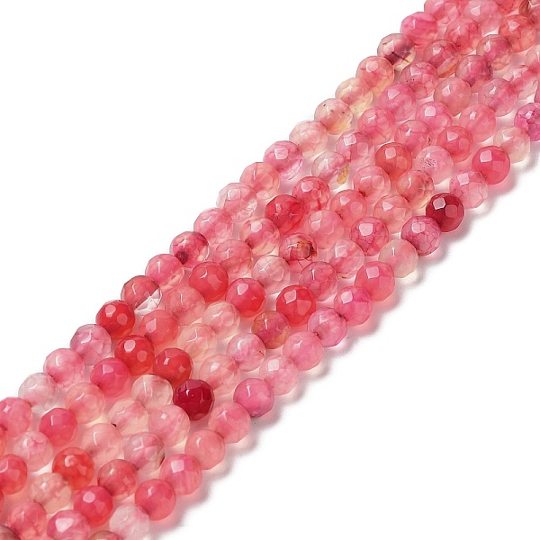 PandaHall Natural Agate Beads Strands, Faceted Round, Dyed & Heated, Cerise, 3.7~4x3.9~4.3mm, Hole: 0.8mm, about 89~93pcs/strand, 13.98''..., Red
PandaHall Natural Agate Beads Strands, Faceted Round, Dyed & Heated, Cerise, 3.7~4x3.9~4.3mm, Hole: 0.8mm, about 89~93pcs/strand, 13.98''..., Red
