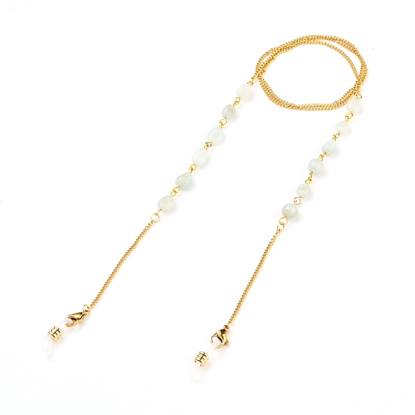PandaHall 304 Stainless Steel Eyeglasses Chains, Neck Strap for Eyeglasses, with Natural Amazonite, Lobster Claw Clasps and Rubber Loop Ends...
PandaHall 304 Stainless Steel Eyeglasses Chains, Neck Strap for Eyeglasses, with Natural Amazonite, Lobster Claw Clasps and Rubber Loop Ends...