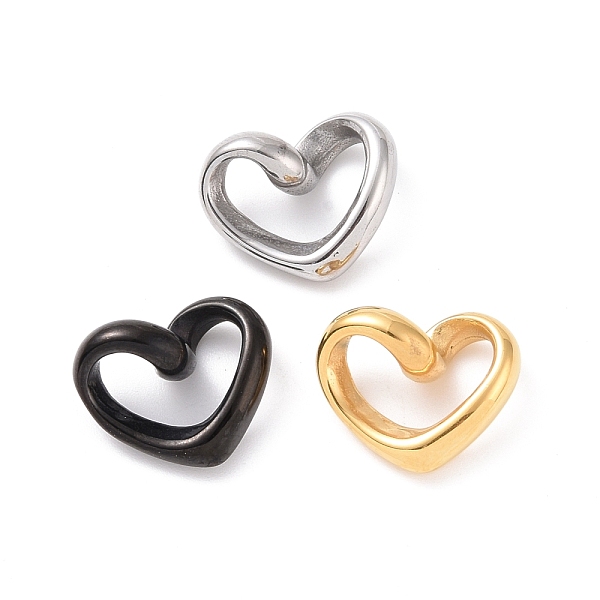 PandaHall 304 Stainless Steel Linking Rings, Twisted Heart, Mixed Color, 13x16x7mm, Inner Diameter: 3.5x11mm 304 Stainless Steel Heart
PandaHall 304 Stainless Steel Linking Rings, Twisted Heart, Mixed Color, 13x16x7mm, Inner Diameter: 3.5x11mm 304 Stainless Steel Heart