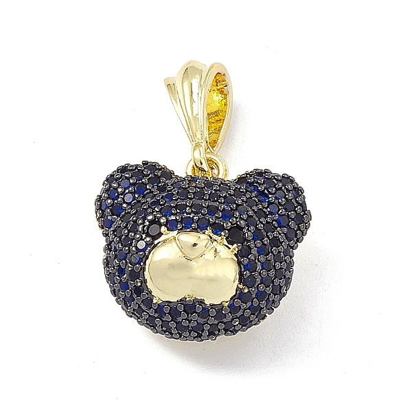 PandaHall Brass Micro Pave Cubic Zirconia Pendants, Bear Head Charm, Golden, Midnight Blue, 16.5x18.5x11mm, Hole: 6.5x3mm Brass+Cubic...
PandaHall Brass Micro Pave Cubic Zirconia Pendants, Bear Head Charm, Golden, Midnight Blue, 16.5x18.5x11mm, Hole: 6.5x3mm Brass+Cubic...