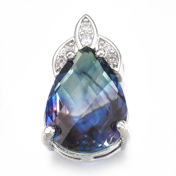 PandaHall K9 Glass Pendants, with Rhinestone and Brass Findings, Faceted, teardrop, Platinum, Colorful, 19.5x11x7.5mm, Hole: 2x1.5mm K9...
PandaHall K9 Glass Pendants, with Rhinestone and Brass Findings, Faceted, teardrop, Platinum, Colorful, 19.5x11x7.5mm, Hole: 2x1.5mm K9...