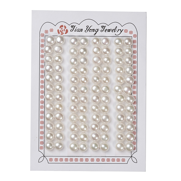 PandaHall Grade AAA Natural Cultured Freshwater Pearl Beads, Half Drilled, Flat Round, White, 7~7.5x5mm, Half Hole: 1mm Pearl Flat Round...
PandaHall Grade AAA Natural Cultured Freshwater Pearl Beads, Half Drilled, Flat Round, White, 7~7.5x5mm, Half Hole: 1mm Pearl Flat Round...