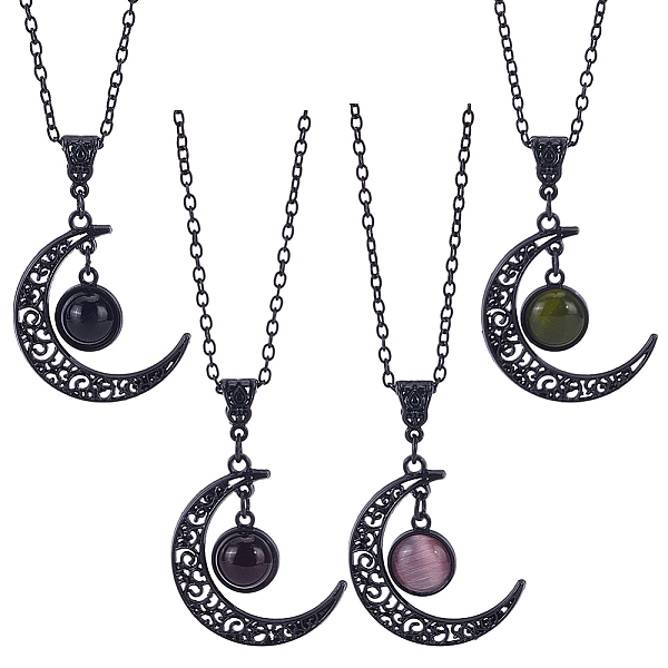 PandaHall ANATTASOUL 4Pcs 4 Colors Glass Flat Round & Alloy Moon Pendant Necklaces Set, Mixed Color, 21.06 inch(53.5cm), 1Pc/color Glass..., Multicolor
PandaHall ANATTASOUL 4Pcs 4 Colors Glass Flat Round & Alloy Moon Pendant Necklaces Set, Mixed Color, 21.06 inch(53.5cm), 1Pc/color Glass..., Multicolor