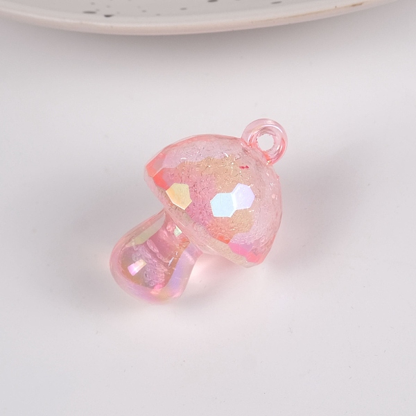 PandaHall Bubble Style Transparent Acrylic Pendants, AB Color Plated, Mushroom, Pearl Pink, 35x24mm Acrylic Mushroom
PandaHall Bubble Style Transparent Acrylic Pendants, AB Color Plated, Mushroom, Pearl Pink, 35x24mm Acrylic Mushroom