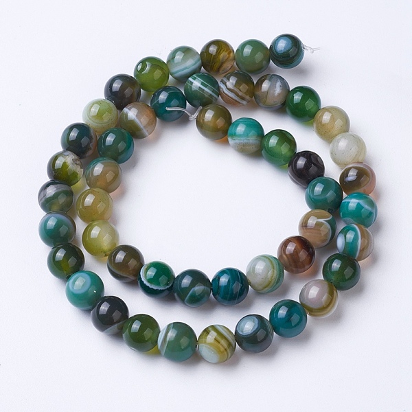 PandaHall Natural Grade A Striped Agate/Banded Agate Beads Strands, Dyed & Heated, Round, Mixed Color, 12mm, Hole: 1.2mm, about 38pcs/strand..., Multicolor
PandaHall Natural Grade A Striped Agate/Banded Agate Beads Strands, Dyed & Heated, Round, Mixed Color, 12mm, Hole: 1.2mm, about 38pcs/strand..., Multicolor