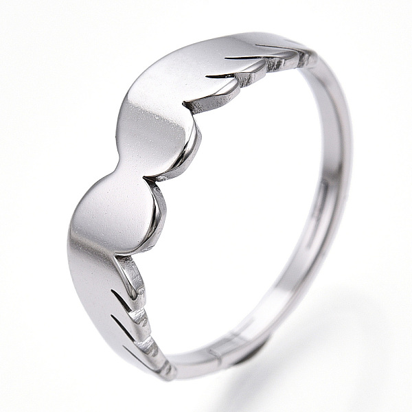 PandaHall 304 Stainless Steel Wing Adjustable Ring for Women, Stainless Steel Color, US Size 6 1/2(16.9mm) 304 Stainless Steel
PandaHall 304 Stainless Steel Wing Adjustable Ring for Women, Stainless Steel Color, US Size 6 1/2(16.9mm) 304 Stainless Steel