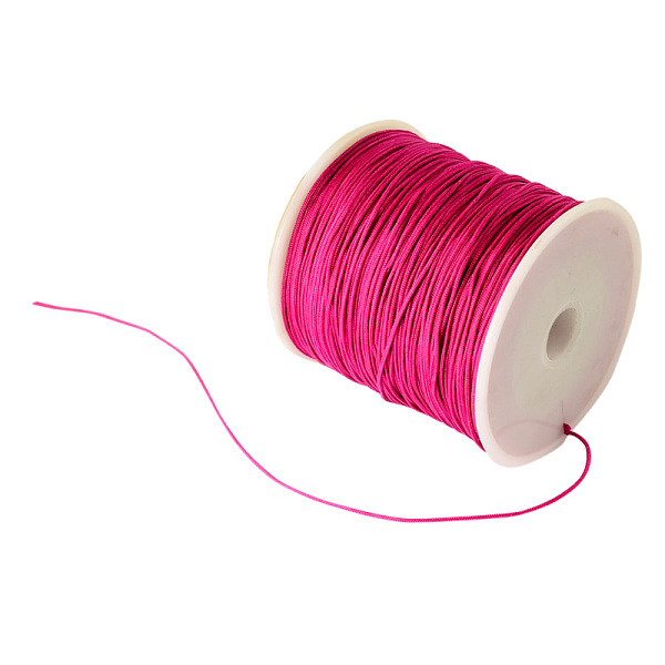 PandaHall Braided Nylon Thread, Chinese Knotting Cord Beading Cord for Beading Jewelry Making, Camellia, 0.8mm, about 100yards/roll Nylon..., Pink
PandaHall Braided Nylon Thread, Chinese Knotting Cord Beading Cord for Beading Jewelry Making, Camellia, 0.8mm, about 100yards/roll Nylon..., Pink