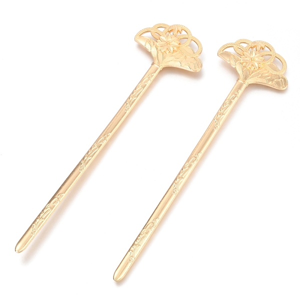 PandaHall Alloy Hair Sticks, Flower, Cadmium Free & Nickel Free & Lead Free, Real 14K Gold Plated, 158x41.5x4.5mm Alloy
PandaHall Alloy Hair Sticks, Flower, Cadmium Free & Nickel Free & Lead Free, Real 14K Gold Plated, 158x41.5x4.5mm Alloy