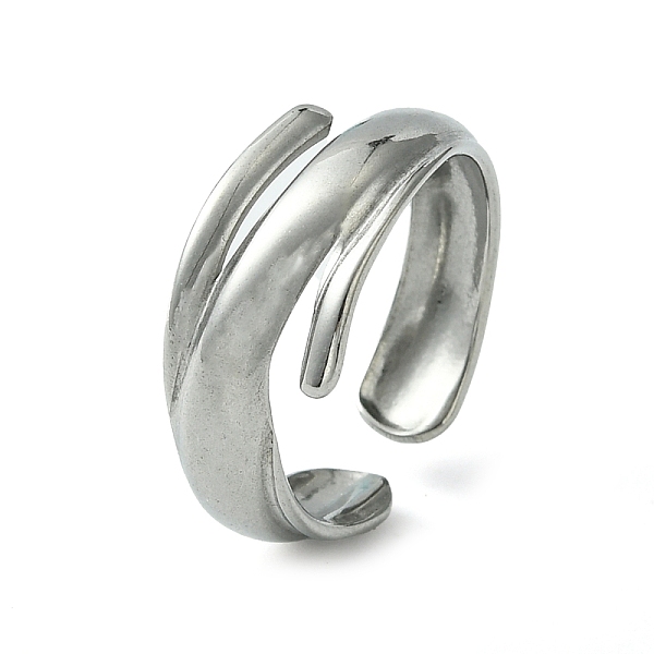 PandaHall 304 Stainless Steel Open Cuff Ring, Stainless Steel Color, US Size 6 3/4(17.1mm) 304 Stainless Steel
PandaHall 304 Stainless Steel Open Cuff Ring, Stainless Steel Color, US Size 6 3/4(17.1mm) 304 Stainless Steel