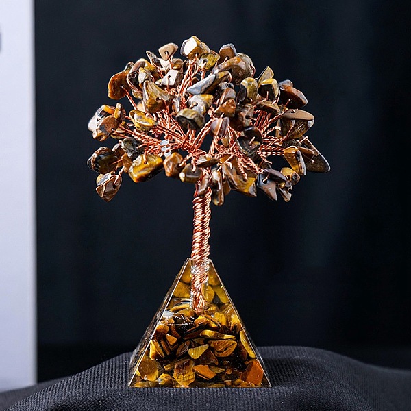 PandaHall Natural Red Jasper Chips Tree Decorations, Gemstone Pyramid Base with Copper Wire Feng Shui Energy Stone Gift for Home Office...
PandaHall Natural Red Jasper Chips Tree Decorations, Gemstone Pyramid Base with Copper Wire Feng Shui Energy Stone Gift for Home Office...