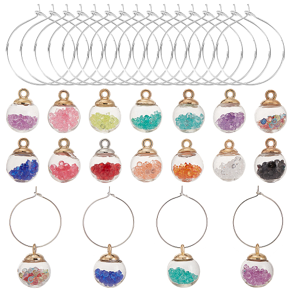 PandaHall SUNNYCLUE 1 Box 14 Sets Drink Charms Bulk Wine Marker Charms Wine Charm Glass Ball Charm Glasses Identifiers Glass Markers for..., Multicolor
PandaHall SUNNYCLUE 1 Box 14 Sets Drink Charms Bulk Wine Marker Charms Wine Charm Glass Ball Charm Glasses Identifiers Glass Markers for..., Multicolor