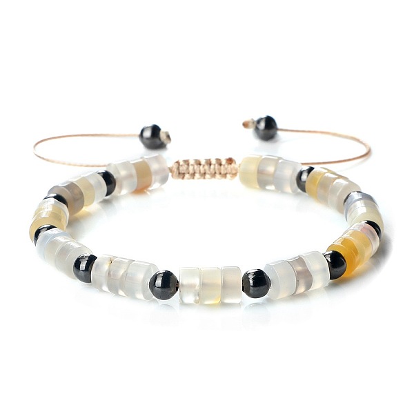 PandaHall Bohemian Style Disc & Round Dyed Natural Agate Braided Bead Bracelets, Adjustable Bracelets for Women Natural Agate
PandaHall Bohemian Style Disc & Round Dyed Natural Agate Braided Bead Bracelets, Adjustable Bracelets for Women Natural Agate