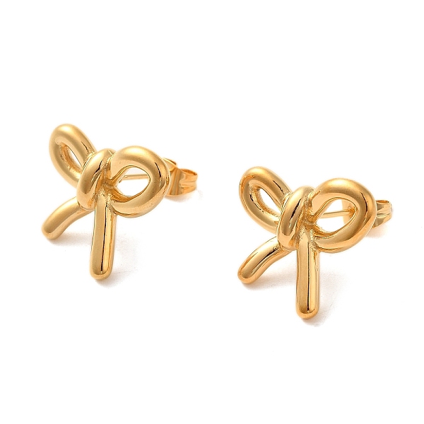 PandaHall 304 Stainless Steel Earrings, Bowknot, Real 18K Gold Plated, 17x20mm 304 Stainless Steel Bowknot
PandaHall 304 Stainless Steel Earrings, Bowknot, Real 18K Gold Plated, 17x20mm 304 Stainless Steel Bowknot