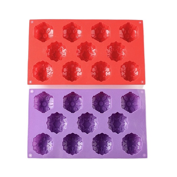 PandaHall Snowflake DIY Food Grade Silicone Mold, Cake Molds (Random Color is not Necessarily The Color of the Picture), Random Color..., Multicolor
PandaHall Snowflake DIY Food Grade Silicone Mold, Cake Molds (Random Color is not Necessarily The Color of the Picture), Random Color..., Multicolor